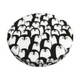 thumbnail image 2 of Lsque Cartoon Penguin Round Bar chair cushion covers Velvet Fabric Premium Comfort Protects from Scratches and Stains for 14-17 Inch Chair- 13 inch, 2 of 7