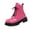 Hot Pink, variant on EKVAHL Women’s Lace‑Up Platform Booties, Block Heel Fashion Ankle Boots, Round Toe Lug Sole Walking Boots For Daily Party Occasion Black