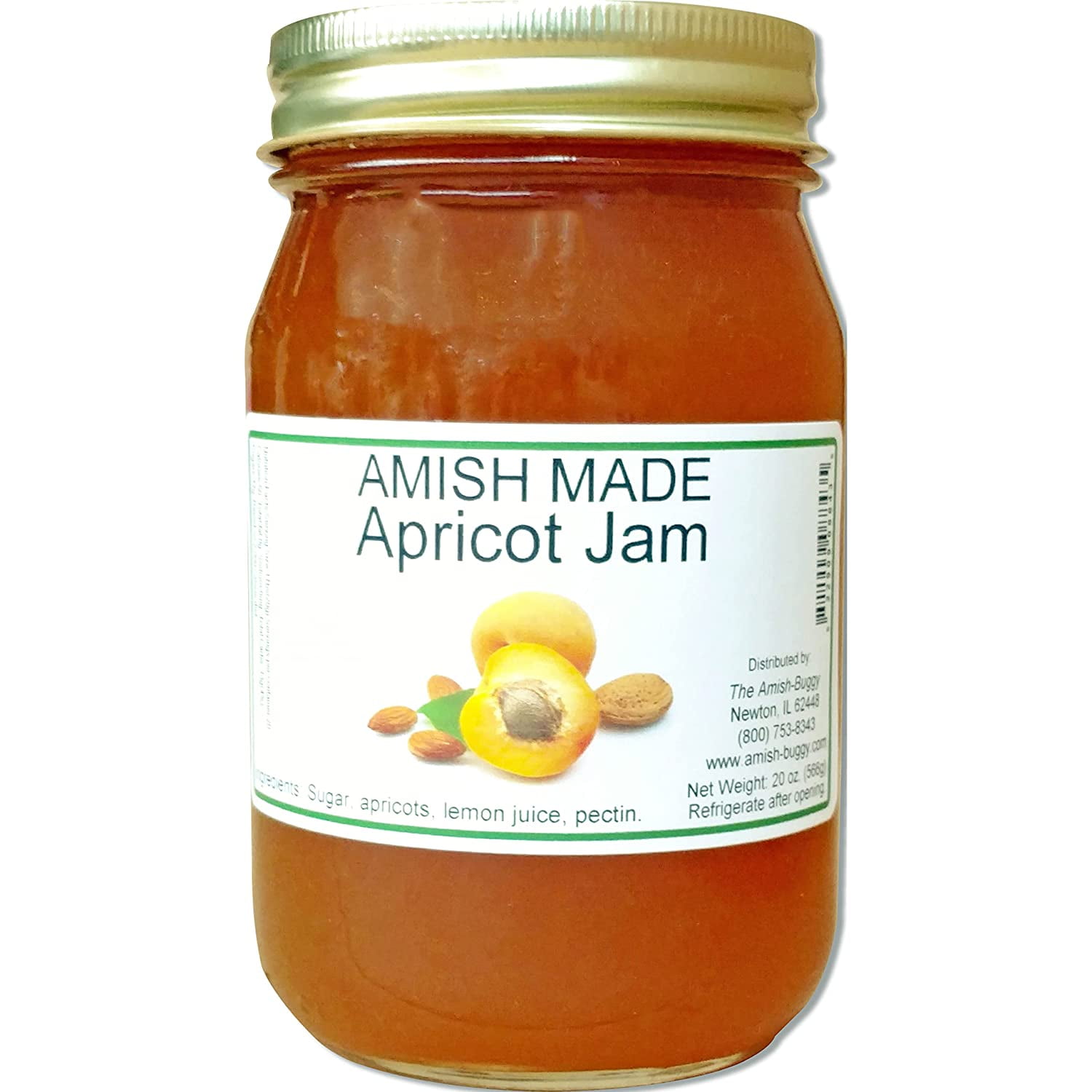 Amish Apricot Jam Two 18 Jars