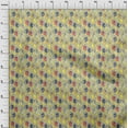 thumbnail image 4 of oneOone Cotton Poplin Twill Yellow Fabric Kalamkari Fabric For Sewing Printed Craft Fabric By The Yard 56 Inch Wide, 4 of 5