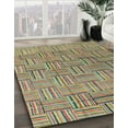 thumbnail image 2 of Ahgly Company Indoor Rectangle Abstract Olive Green Abstract Area Rugs, 2' x 4', 2 of 6