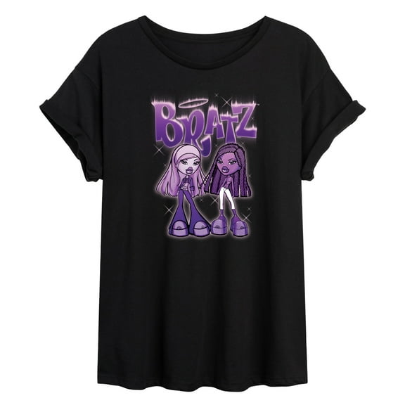 Bratz - Purple Power Dolls - Juniors Ideal Flowy Muscle T-Shirt