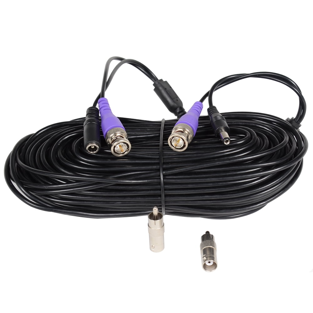 VideoSecu 100ft Security Camera HD Video Power Cable Premade Allin