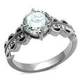 thumbnail image 1 of Bague pour Femmes en Acier Inoxydable Poli avec AAA Grade CZ en Transparent - Taille 5, 1 of 1