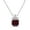 Garnet, variant on Genuine Garnet Gemstone 925 Sterling Silver Pendant Necklace with 18 Inch Cable Chain