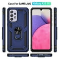 thumbnail image 2 of NIFFPD Galaxy A33 Case, Samsung A33 Case Ring Kickstand Hard PC Soft TPU Phone Cover for Samsung Galaxy A33 5G Blue, 2 of 7