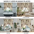 thumbnail image 3 of Sweet Home Swag Valances for Windows, Kitchen Window Curtains Over Sink, Western Stars Bird Houses Country Vintage Window Treatment Curtains for Living Room/Bedroom Curtains 2 Panel Sets 36"x45", 3 of 8
