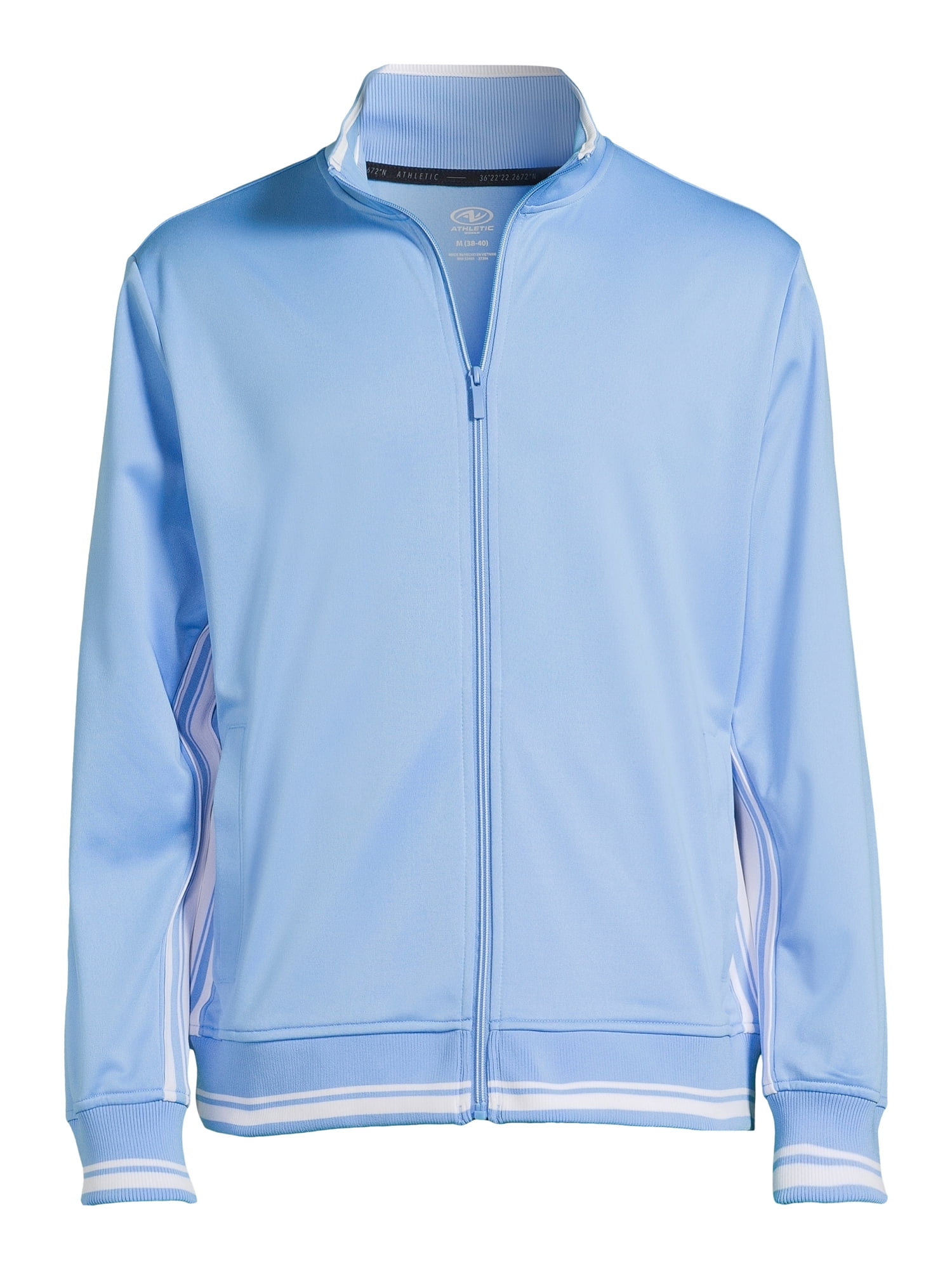 Athletic Works Men's Tricot Track Jacket, Sizes S- 3XL
