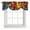 Multicolor, variant on Tie Up Valance Blue Red Yellow Valances for Windows Modern Colored Rainbow Stained Glass Balloon Shade Valance Window Treatment Short Curtain Valances for Living Room Kitchen Bedroom Bathroom 42"x12"
