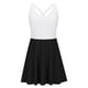 thumbnail image 5 of Traje de Baño de Manga Larga para las Mujeres Color Bloque Falda Control Vestido de Baño con Bolsillos, Poliéster, 5 of 9