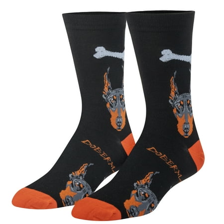 

Crazy Socks Womens Animals Doberman Crew Socks Novelty Silly Fun Cute