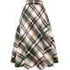 thumbnail image 1 of Falda Larga de Cintura Alta elástica para Mujer, Acampanada, a Cuadros, para Invierno, cálida Long Green/New CH Long Green/New CH Xishao ropa, 1 of 2