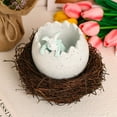 thumbnail image 1 of Ovzne Easter Cute Home Flower Pot Little Rabbits Resin Woven Ornament On Clearance, 1 of 6
