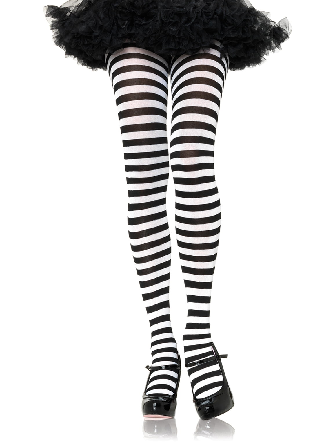 Leg Avenue Womens Plus Size Nylon Striped Tights Walmart