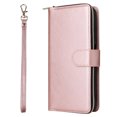 thumbnail image 4 of Feishell for Samsung Galaxy A03s (6.5 inch) Wallet Case for Women Men,Premium PU Leather Magnetic Clasp Zipper 9 Card Slots Folio Flip Holder Shockproof Purse Phone Case with Wrist Strap,Rosegold, 4 of 8
