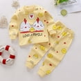 thumbnail image 2 of Kogui Boys Long Sleeve Pajama Set Children's Basic Sleepwear Set - Printed Long Sleeve Pajamas Size 6T 7T (Yellow,6-7 Years), 2 of 4