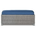 thumbnail image 3 of Signature Design by Ashley Casual Naples Beach Outdoor Bench with Cushion  Light Gray, 3 of 7