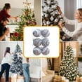 thumbnail image 5 of geerera 6pcs Christmas Ornaments, Vintage Style Hanging Ball Set with Decorative Box, Christmas Tree Decor for Home, Mantel, Party, 5 of 6