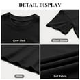 thumbnail image 3 of TEMOFON Womens Shirts Summer 100% Cotton Crew Neck Short Sleeve T Shirts for Women Casual Loose Fit Soft Basic Tops XL, 3 of 9