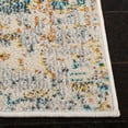 thumbnail image 4 of SAFAVIEH Madison Kebo Abstract Runner Rug, Grey/Turquoise, 2'2" x 8', 4 of 8