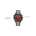 thumbnail image 6 of Bulova Marine Star Chronograph Quartz Red Dial Men's Watch 98B350, 6 of 6