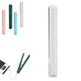 thumbnail image 1 of Mini rizador y plancha de pelo portátil 2 en 1, recargable por USB, de cerámica, ideal para viajes, color blanco., 1 of 5