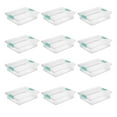 thumbnail image 1 of Sterilite 5.7 Qt. Plastic Stackable Storage Bin w/Clear Latch Lid (12 Pack), 1 of 11