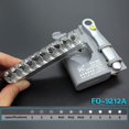 thumbnail image 2 of 12 Pack Micro Ratcheting Screwdriver Bit Set with Reversible Drive Handle and Socket Adapter for Furniture Installation and Automotive Repair (FO-9212A), 2 of 5