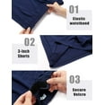 thumbnail image 4 of UTOURS Unisex Tear Away Shorts 3-inch Knee Hip Replacement Recovery Post Surgery Cotton Shorts Loose Fit Without Pocket, 4 of 6