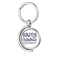 thumbnail image 1 of Joyeux Jour de Saint Valentin Mignon Style de Citation Tournant Porte-Clés en Métal Porte-Clés, 1 of 2