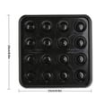 thumbnail image 3 of 16 Holes Billiards Tray Pool Tray Pool Halls Storage Organizer Holder 25*25cm, 3 of 8