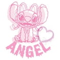 thumbnail image 2 of Girls Lilo & Stitch Pink Alien Heart T Shirt, 2 of 4