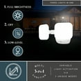 thumbnail image 2 of Vaxcel - Theta - 24W 2 LED Outdoor Security Light In Contemporary Style-5.25, 2 of 12