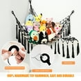 thumbnail image 5 of LUCKDEER Kids Hanging Stuffed Animal Storage Holder Corner Mount with 10 LED Bulbs, Black, 5 of 8