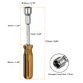 thumbnail image 2 of Uxcell Metric Nut Driver 13mm Non-Magnetic 6 Point Hexagon Socket Wrench Screwdriver with Anti-Slip Handle, 2 of 6