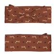 thumbnail image 2 of Wukai Dachshund Dog Puppy Print Baby Bow Headband for Newborn Infant Baby Toddler Girls, 2 of 5