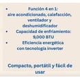 thumbnail image 3 of Aire Acondicionado Portátil Mini Split e-Byte 9000 BTU Frio/Calor Inverter (NPL-09H), 3 of 8