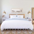 thumbnail image 2 of Hillsdale Furniture Serena Wood and Cane Panel King Headboard with Bed Frame, White, 2 of 13
