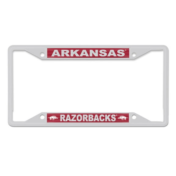 WinCraft Arkansas Razorbacks Chrome Colored License Plate Frame