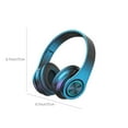 thumbnail image 3 of Hwkond Headphones Wireless Bluetooth Headphones Wireless Bluetooth Headset Subwoofer Bluetooth 5.2 Mobile Computer Game Music Sports Game Headphones Wtih LED Light on Clearance, 3 of 8