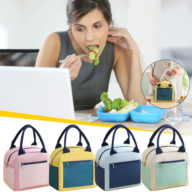 XWSHYW Bolsa de Almuerzo Bolsa de Aislamiento Portátil para Trabajadores de Oficina, Bolsa de Comida Pequeña, Bolsa de Almuerzo Grueso