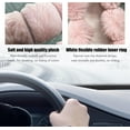 thumbnail image 3 of Fluffy Car Steering Wheel Cover, 14.5-15 Inches Anti-Slip Plush Fuzzy Steering Wheel Protector, Soft Warm Steering Wheel Cover Interior Decor for Women Girl, Car Accessories (Pink), 3 of 10