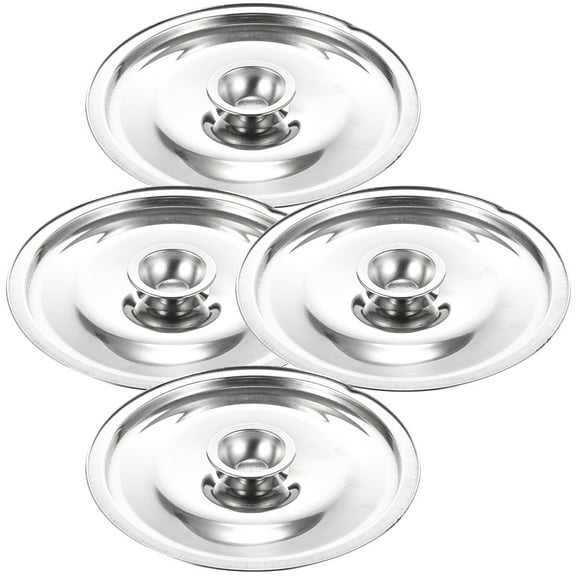 OFFIGAM Set of 4 Stainless Steel Universal Pot Lids for Kitchen Cookware, and Practical Covers for Pots and Pans