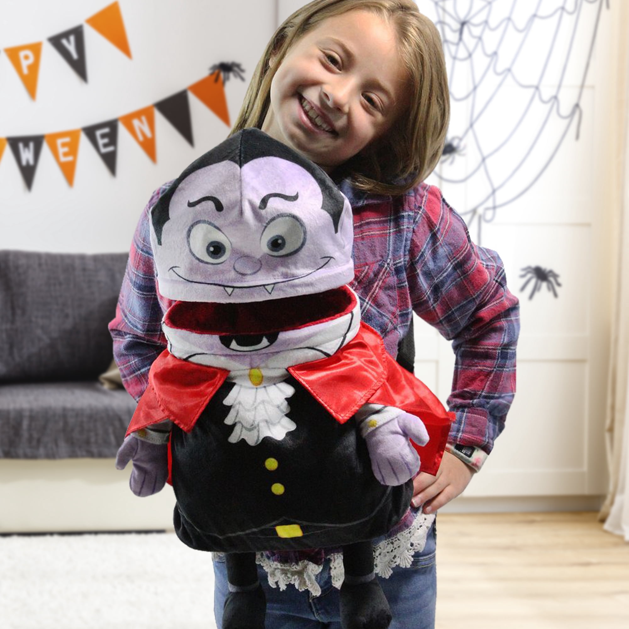 21" Black and Red Vampire Unisex Child Trick or Treat Halloween Bag Costume Accessory