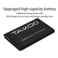 thumbnail image 2 of Remote Control Replacement Battery for RTI  Pro, Pro24.i, Pro24.r, Pro24.r v2, Pro24.z， LeTV  RC60Tp6, S40, S50, SRC, X50, X60 3.7V/1200mA, 2 of 7
