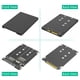thumbnail image 2 of Tarjeta Adaptadora Dual B+M Key M.2 NGFF SSD A 2 5 SATA III  6Gbps Con Carcasa, 2 of 7