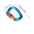 thumbnail image 3 of Eigraketly Mosquetón de seguridad Accesorios de bloqueo Cinta exprés protectora Hebilla protectora Escalada Azul Eigraketly OD019570-05, 3 of 6