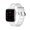 White, variant on Silicone Link Looped Silicone Band for Apple Watch 40/41/42mm - Black
