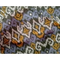 thumbnail image 4 of oneOone Silk Tabby Fabric Diamond & Swirl Ikat Decor Fabric Printed BTY 42 Inch Wide, 4 of 4