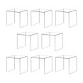thumbnail image 1 of Ihomecooker 8 Pack Clear Acrylic Riser Square Display Stand For Cupcakes Arts And Crafts (4X4X4 Inch), 1 of 5